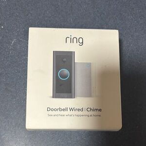 Ring Wired Doorbell with Chime - Black and Blue